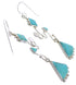 Southwest Sterling Silver Jewelry Turquoise Earrings CX46932