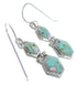 Opal Turquoise Inlay Sterling Silver Southwest Earrings CX46940