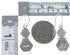 Southwestern Turquoise Hook Dangle Silver Earrings Jewelry CX46946
