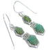 Turquoise and Silver Southwestern Earrings CX46947