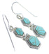Southwestern Turquoise Hook Dangle Earrings Jewelry CX46951