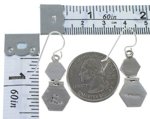 Sterling Silver Lapis Southwestern Earrings CX46954