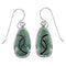 Sterling Silver Turquoise Inlay Jewelry Hook Dangle Earrings CX47054