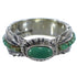 Silver Feather Turquoise Jewelry Ring Size 5-1/2 PX43668