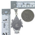 Turquoise Inlay And Silver Southwest Pendant EX44409