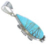 Genuine Sterling Silver And Turquoise Pendant EX44414