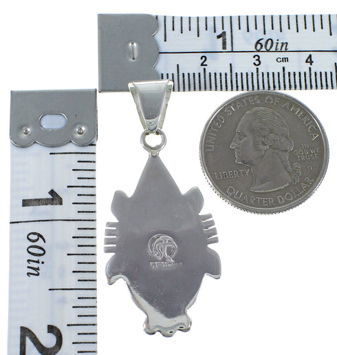 Genuine Sterling Silver And Turquoise Pendant EX44414