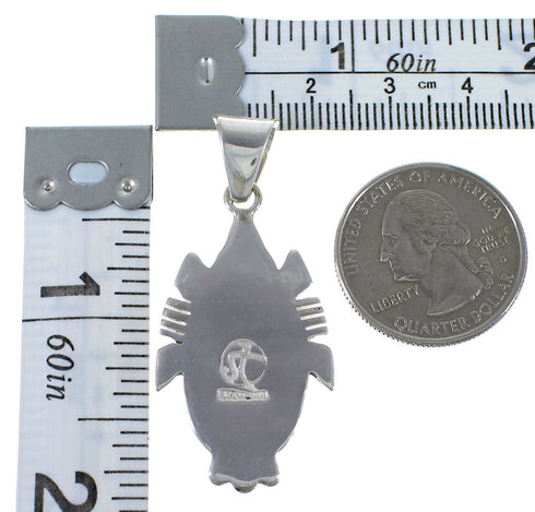 Turquoise Sterling Silver Slide Pendant EX44418