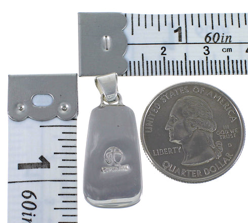 Southwestern Turquoise And Opal Silver Pendant EX44439