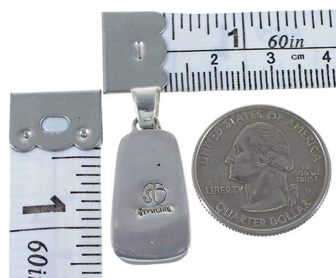 Turquoise And Opal Southwest Silver Pendant EX44440