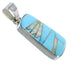 Genuine Sterling Silver Turquoise And Opal Pendant EX44442