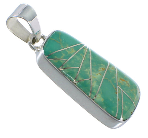 Southwest Sterling Silver And Turquoise Pendant EX44450