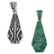 Turquoise Southwest Reversible Silver Pendant EX44470