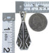 Southwestern Turquoise Reversible Silver Pendant EX44473
