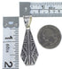 Multicolor Inlay Reversible Sterling Silver Pendant EX44475