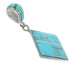 Turquoise Inlay Sterling Silver Slide Pendant EX44346