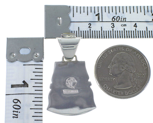 Genuine Sterling Silver Turquoise And Opal Pendant EX44356