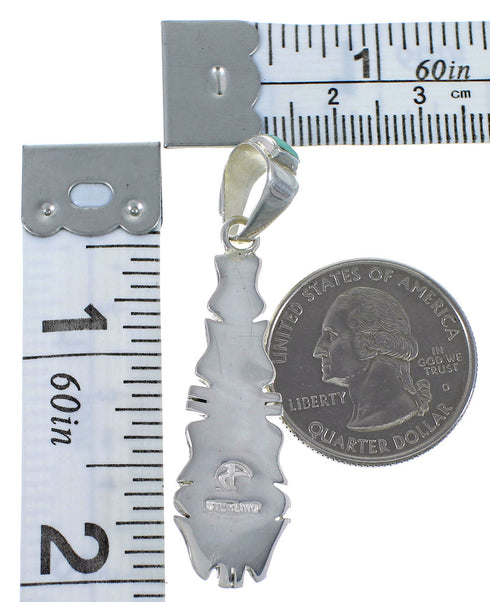 Turquoise And Genuine Sterling Silver Pendant EX44376