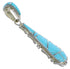 Turquoise Southwest Sterling Silver Pendant EX44383