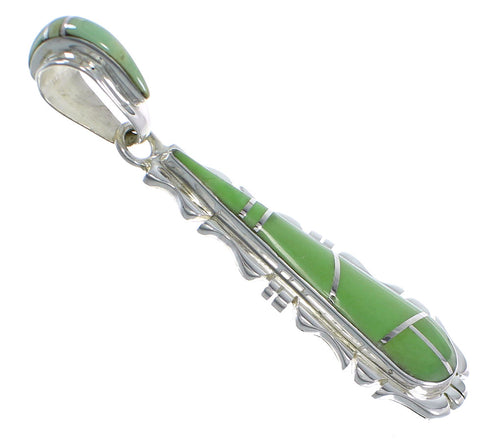Southwest Sterling Silver And Turquoise Pendant EX44384