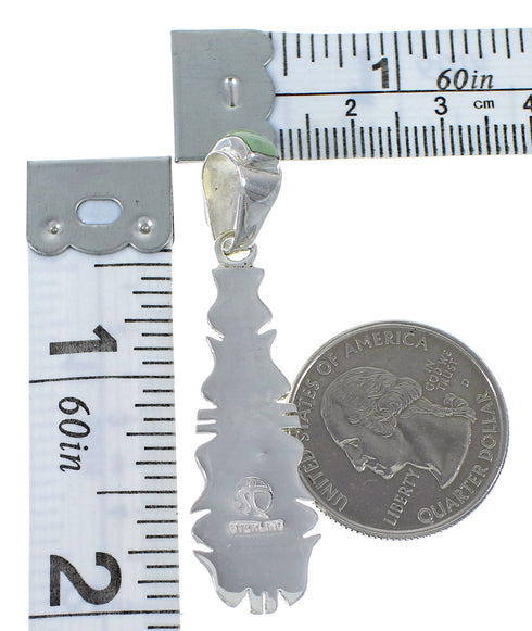 Southwest Sterling Silver And Turquoise Pendant EX44384