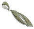 Southwestern Genuine Sterling Silver Turquoise Inlay Pendant AX48851