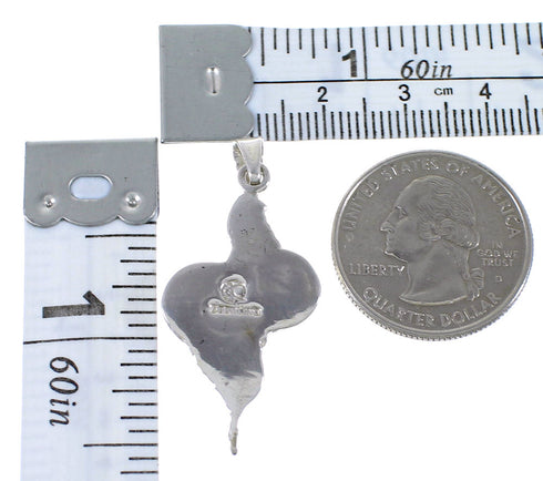 Turquoise Sterling Silver Snake Pendant AX48936