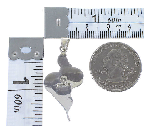 Turquoise Silver Snake Pendant AX48937