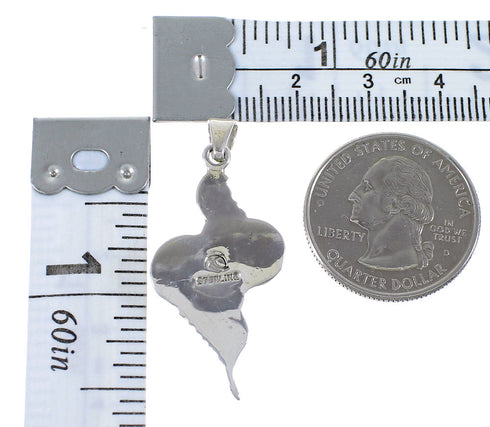 Sterling Silver Turquoise Snake Pendant AX48938