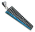 Turquoise Inlay And Sterling Silver Jewelry Southwest Pendant AX48976