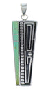 Turquoise Sterling Silver Southwestern Pendant AX48986