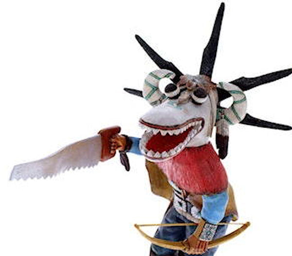 Hopi Ogre Or Nataska Kachina Doll Carving Lauren Honyouti KS1102