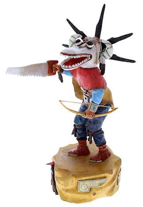 Hopi Ogre Or Nataska Kachina Doll Carving Lauren Honyouti KS1102