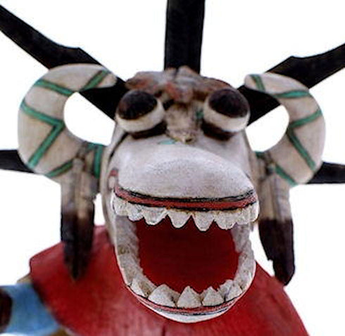 Hopi Ogre Or Nataska Kachina Doll Carving Lauren Honyouti KS1102