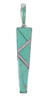 Genuine Sterling Silver And Turquoise Opal Pendant CX46120