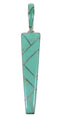 Southwestern Turquoise Inlay Silver Pendant CX46210