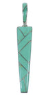 Southwestern Turquoise Inlay Silver Pendant CX46210