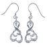 Genuine Sterling Silver Hook Dangle Earrings AS50048