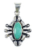 Turquoise And Sterling Silver Southwest Pendant CX46044