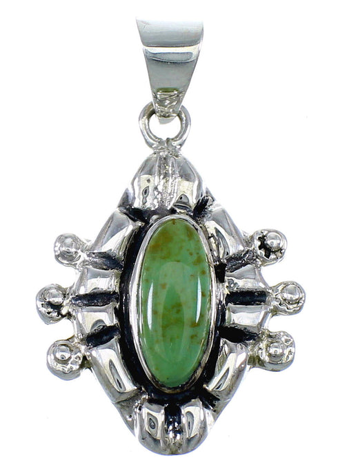 Turquoise Silver Southwest Pendant CX46045
