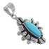 Southwest Turquoise And Genuine Sterling Silver Pendant CX46048