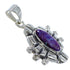 Magenta Turquoise Southwest Sterling Silver Pendant CX46057