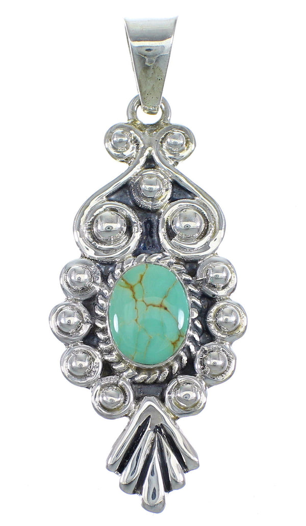 Turquoise And Silver Southwest Jewelry Pendant CX46071