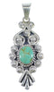 Turquoise And Silver Southwest Jewelry Pendant CX46071