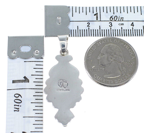 Sterling Silver Turquoise Southwestern Jewelry Pendant CX46075