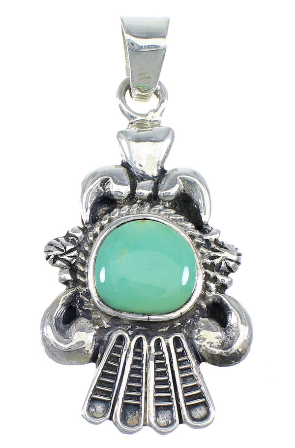 Turquoise Southwestern Silver Jewelry Pendant CX46089