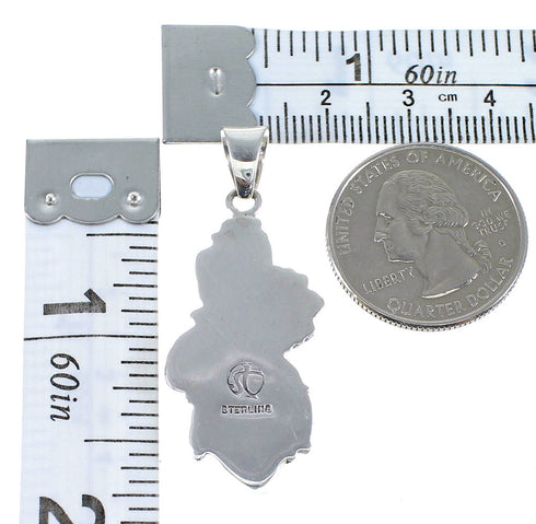 Turquoise And Silver Southwest Jewelry Pendant CX46099