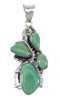 Southwest Turquoise Sterling Silver Jewelry Pendant CX46101