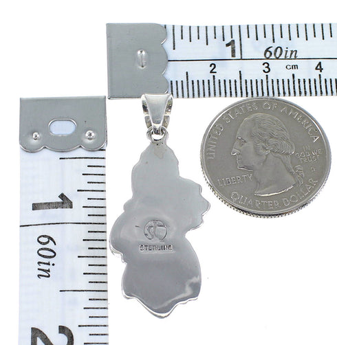 Turquoise And Silver Southwest Jewelry Pendant CX46104