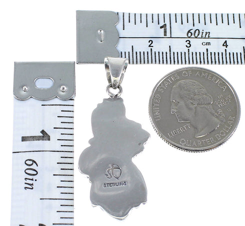 Southwestern Turquoise Sterling Silver Jewelry Pendant CX46106